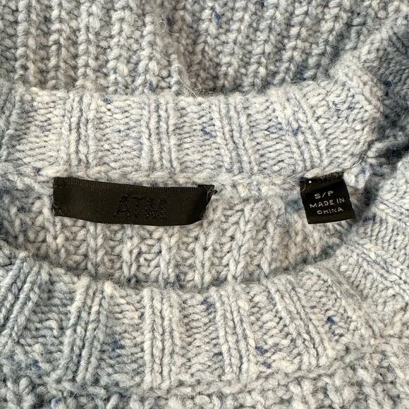 ATM Anthony Thomas Melillo Merino Wool Alpaca Blend Oversize Sweater Chunky Knit - Picture 13 of 16